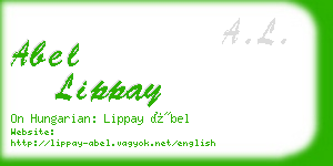 abel lippay business card